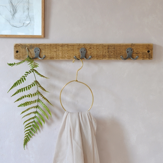 The Florence Reclaimed Wood Double Coat Hook