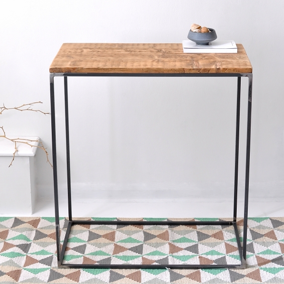 Oxford Wood And Steel Console Table