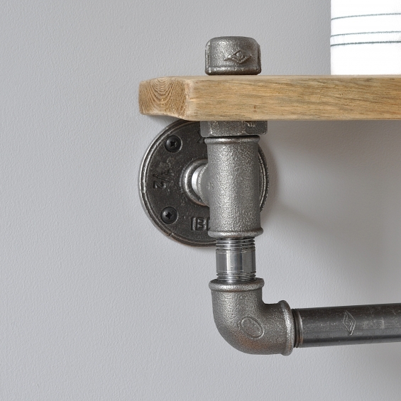 Industrial Toilet Roll Holder And Shelf