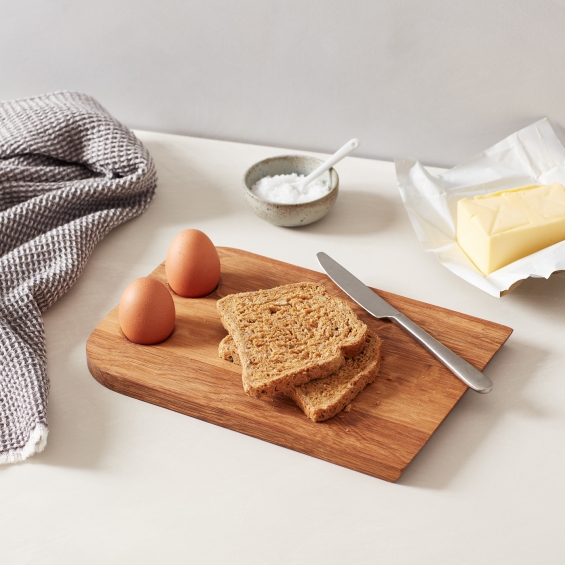 Reclaimed Oak Egg And Breakfast Board