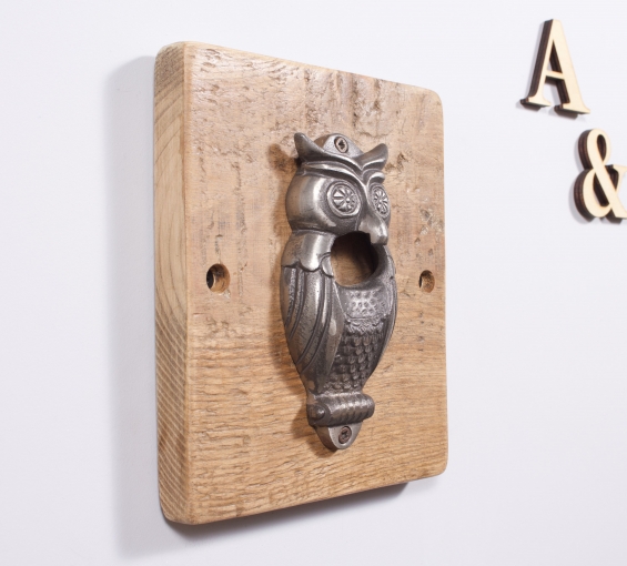 Reclaimed Owl Bottle Opener