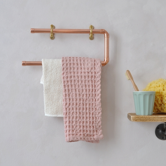 Copper Bathroom Towel Rail