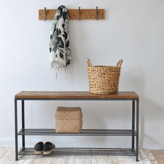 Hampstead Industrial Storage Bench