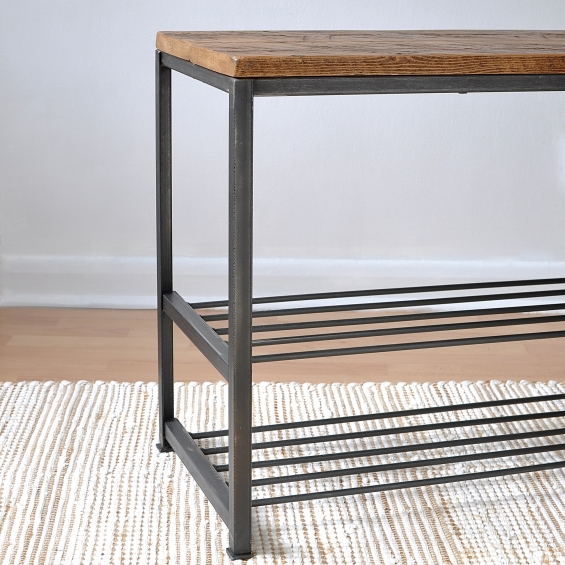 Hampstead Industrial Storage Bench