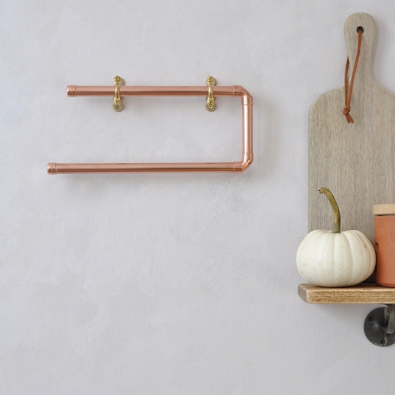 Copper Kitchen Towel Rail
