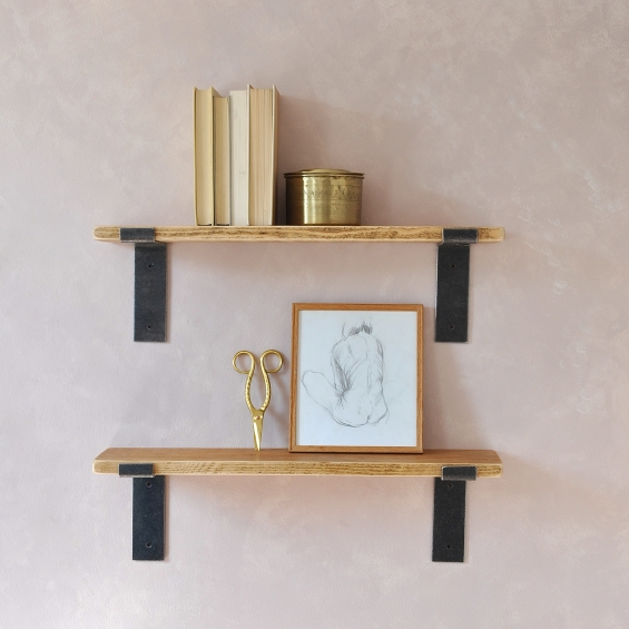 Dulwich Industrial Wood And Steel Shelf