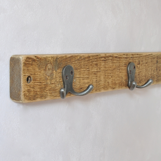 The Florence Reclaimed Wood Double Coat Hook