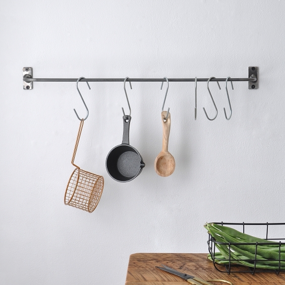 Kitchen Storage Rack With Hooks
