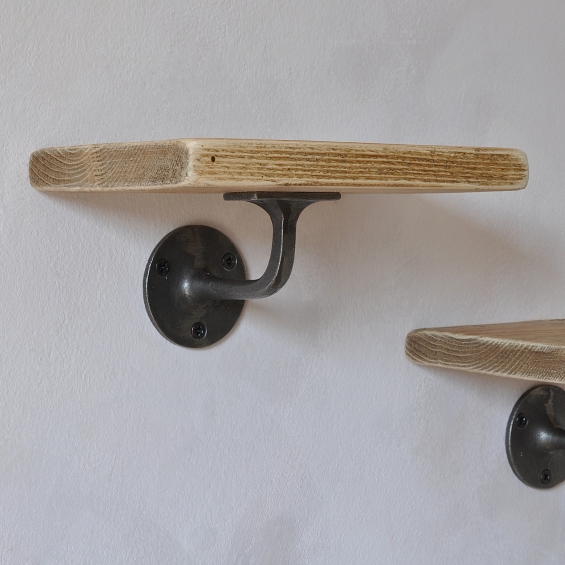 Pimlico Wood And Steel Set Of Three Shelves