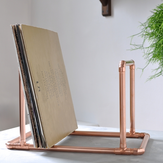 Copper Vinyl Record Holder