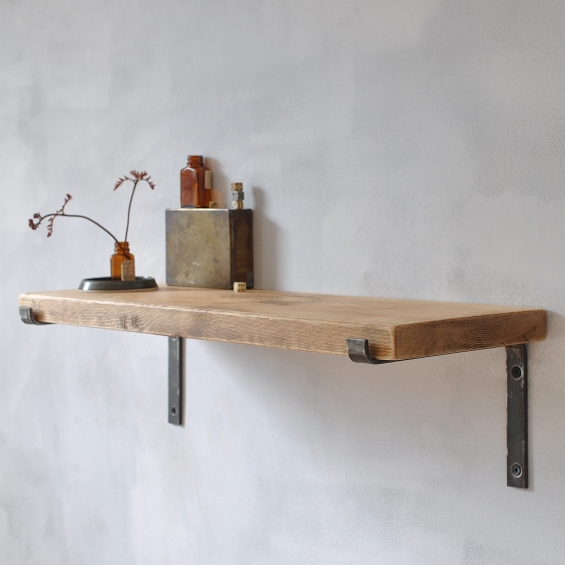 Brompton Wood And Steel Shelf
