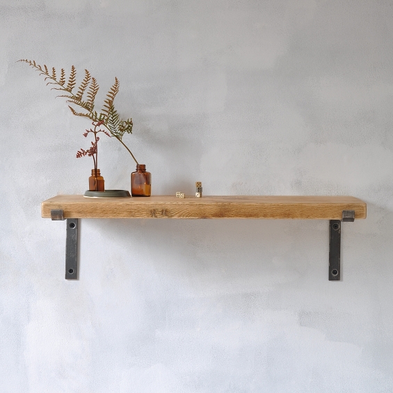 Brompton Wood And Steel Shelf