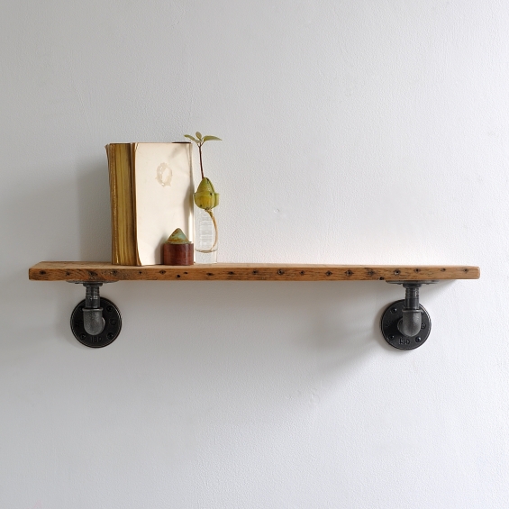 Chalk Farm Reclaimed Industrial Pipe Shelf