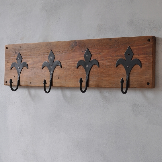 Fleur De Lis Reclaimed Coat Hook