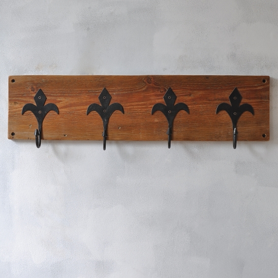 Fleur De Lis Reclaimed Coat Hook