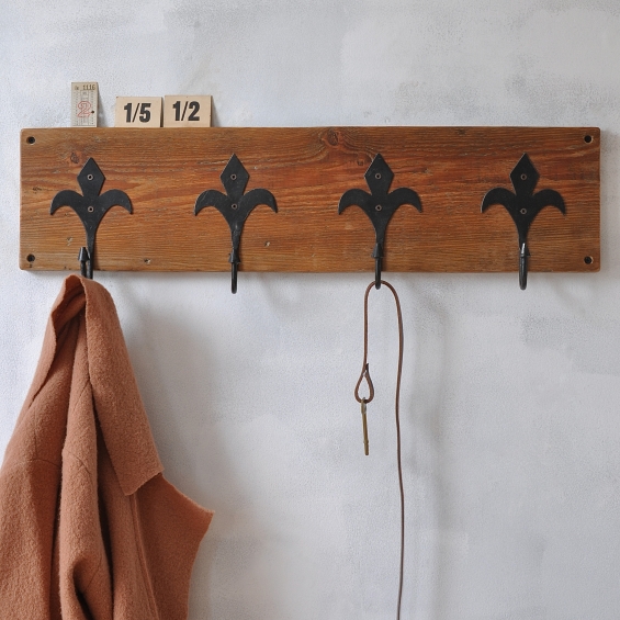 Fleur De Lis Reclaimed Coat Hook