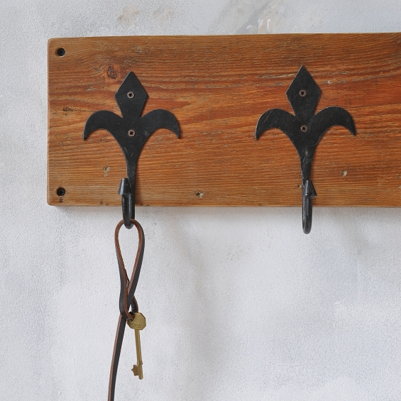 Fleur De Lis Reclaimed Coat Hook