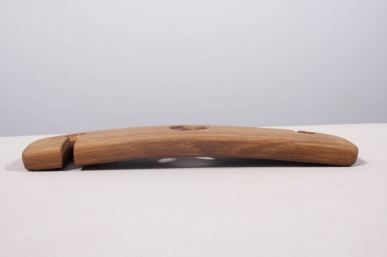 Reclaimed Oak Wine Bottle And Glass Holder