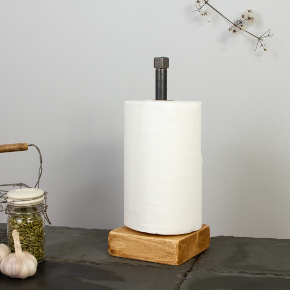 Industrial Steel Kitchen Roll Holder