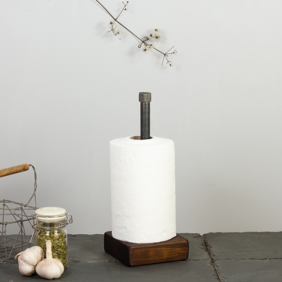 Industrial Steel Kitchen Roll Holder