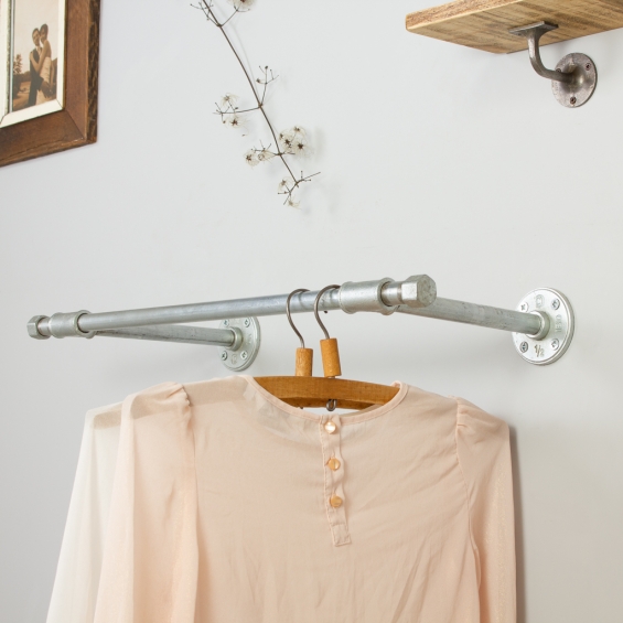 Notting Hill Industrial Clothes Rail Galvanised