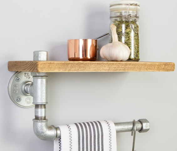 Industrial Kitchen Storage Rail And Shelf Galvanised