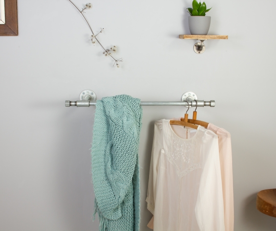 Notting Hill Industrial Clothes Rail Galvanised