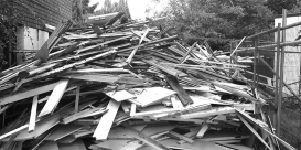 A building site we visited to' safe' some wood.
