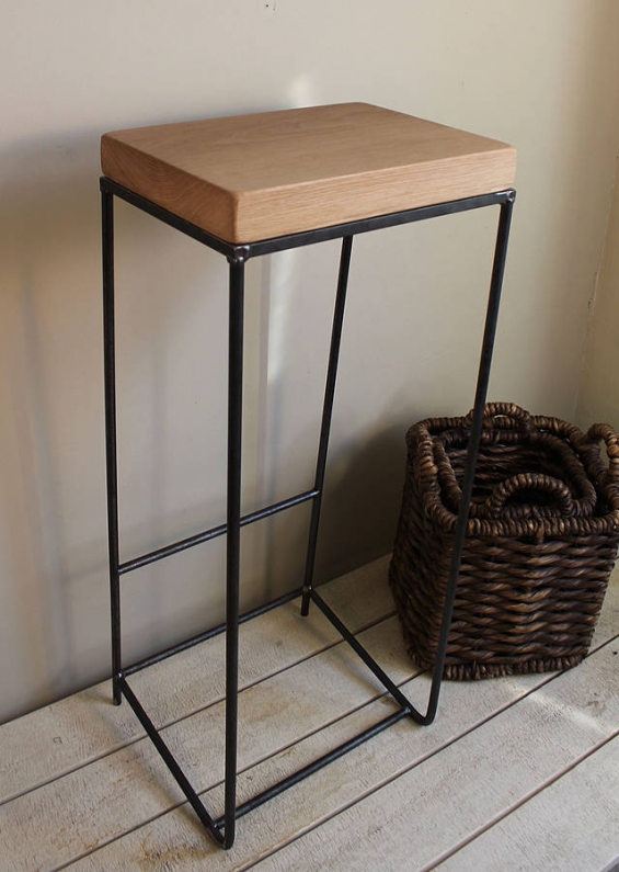 Industrial Oak Bar Stool (Natural)