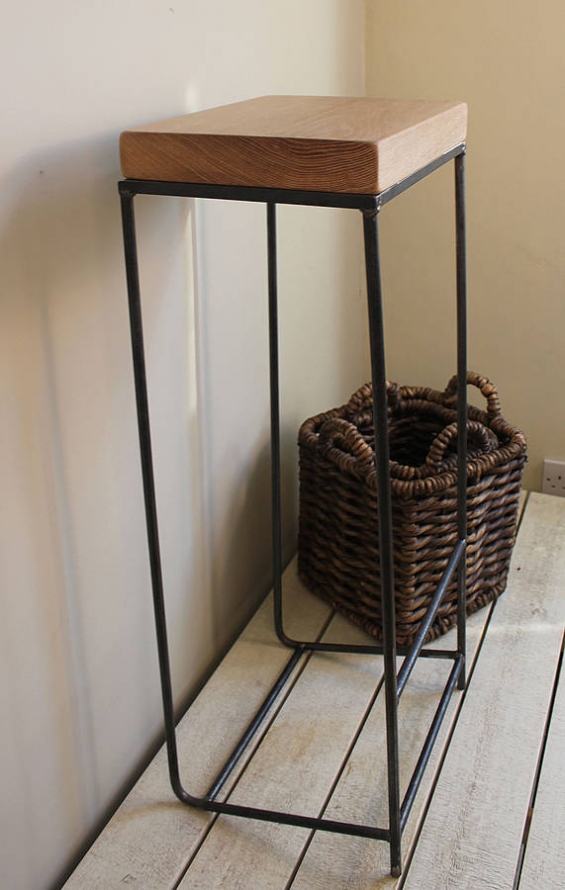 Industrial Oak Bar Stool (Natural)
