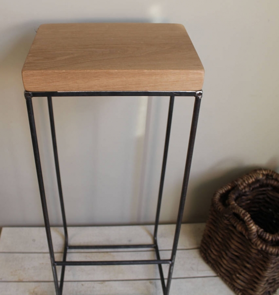 Industrial Oak Bar Stool (Natural)