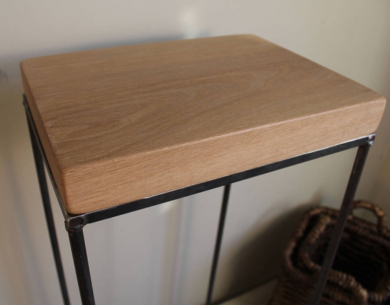 Industrial Oak Bar Stool (Natural)