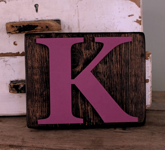 Reclaimed Wooden Block Letters