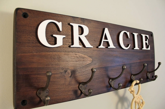 Personalised Childrens Coat Hook