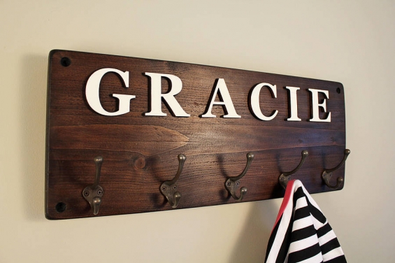 Personalised Childrens Coat Hook