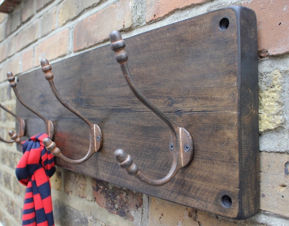 Reclaimed Wooden Acorn Hat And Coat Hook